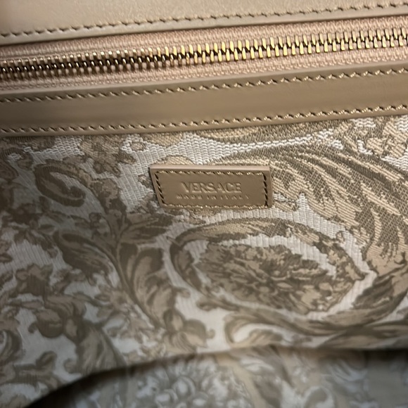 Versace XL Jacquard Embroidered Canvas Tote Bag - Picture 7 of 13